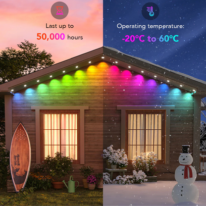 🎅 Early Christmas 49%OFF - Smart Rainbow LED Permanent Outdoor Light - Smartlight 🎁