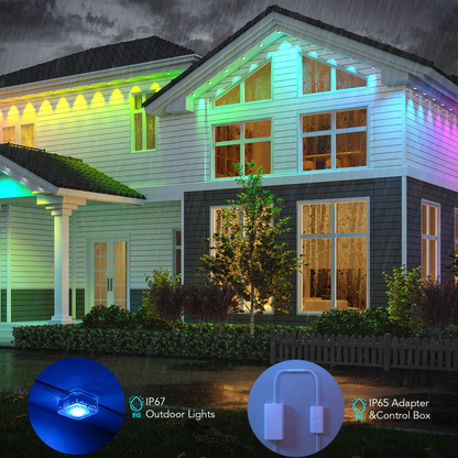 🎅 Early Christmas 49%OFF - Smart Rainbow LED Permanent Outdoor Light - Smartlight 🎁